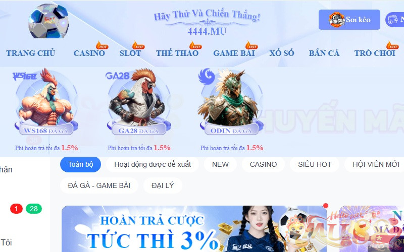 Khám phá sảnh Đá Gà Mu88 chất lượng