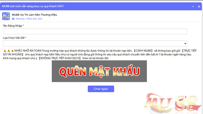 Quên mật khẩu Quên mật khẩu