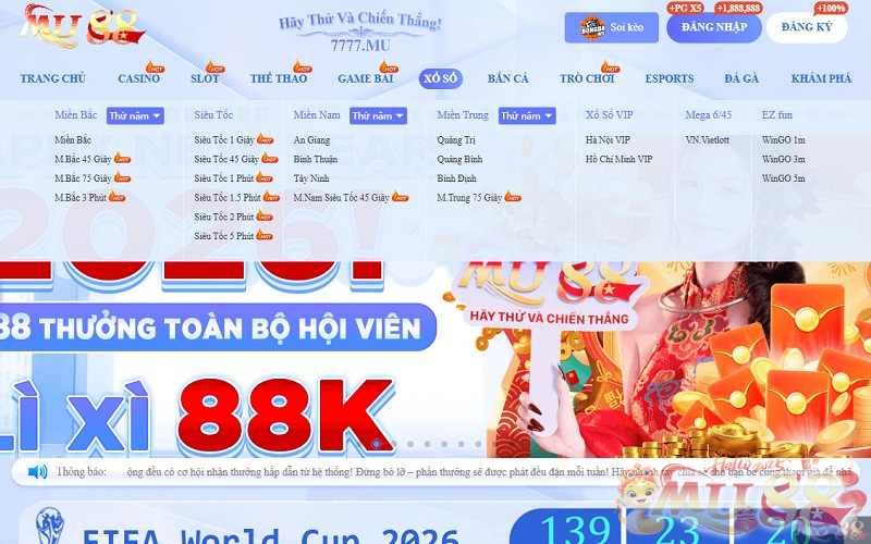 Sơ lược về sảnh Xổ Số Mu88